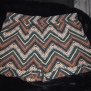 Multi colored loose fitted shorts